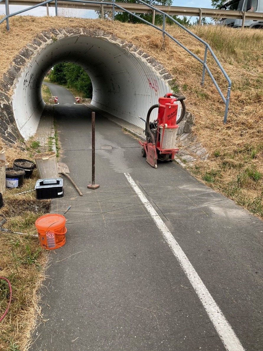 Einbau Fahrradzähstation