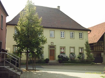 Außenansicht des Limpurgischen Zollhauses in Gollhofen