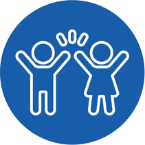 Symbol zwei Kinder